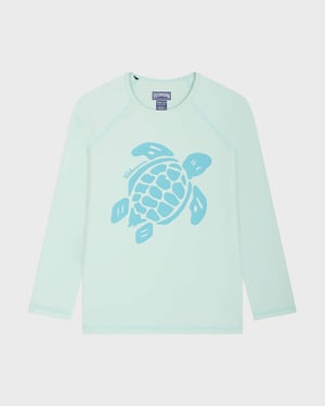 Vilebrequin - Boys Long Sleeves Rashguard Solid - Rashguard - Glassy-y - Blue - Size 4