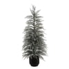 3' Flocked Cedar Tree