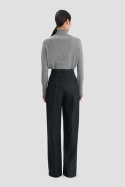 Victoria Beckham Charlee Trouser In Midnight - 14 - Womens