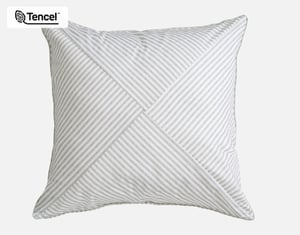 QE Home Bayview Euro Sham, Geometric, Green, 26" x 26"