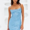 Fab Vibe Dress Blue Sequin