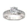 Jeulia Channel Setting Round Cut Sterling Silver Ring