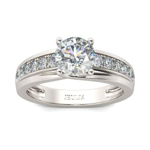 Jeulia Channel Setting Round Cut Sterling Silver Ring