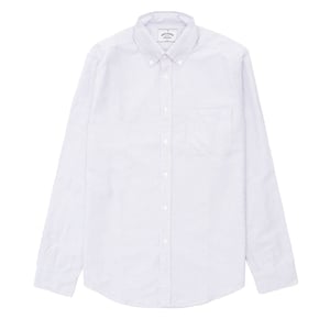 Portuguese Flannel L/S Oxford Button Down Belavista Shirt Stripe Lavanda