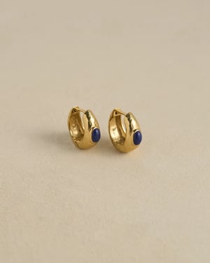 Tapered Stone Hoops