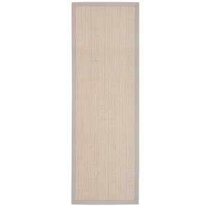 Sisal Boucle Soft Grey Runner - 67x200cm