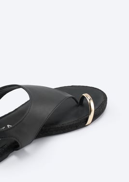 Delmar Leather Sandal Flats