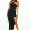 Glam Era Midi Dress Black