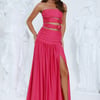 Shimmer Soirée Strapless Maxi Dress Pink