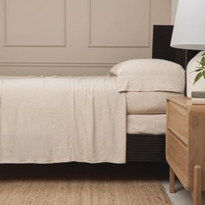 Bamboo Natural Linen Sheet Set