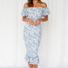 Blessings Midi Dress Blue