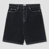Wide 5 Short (Stonewashed Black Denim) - 33