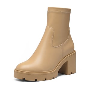 DREAM PAIRS Women s Chunky Lug Sole Ankle Booties
