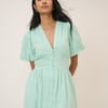 Mint Green Short Sleeve Starlight Midi Dress