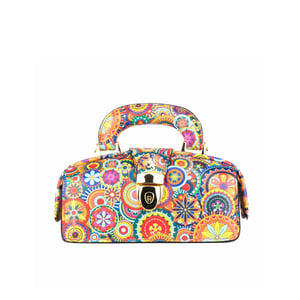 Gazelle Mini - Signature Print - Women's mini bowling bag with handle and strap