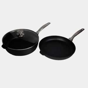 CXD DOU Ceramic Nonstick 3 Piece Set - 11" Fry and Saute Pan