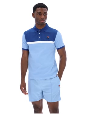 Mattia Contrast Panel Polo Shirt - 3XL