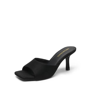 DREAM PAIRS Women   s Kitten Heel Square Toe Sandals