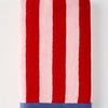 Line Cotton Bath Towel - Red
