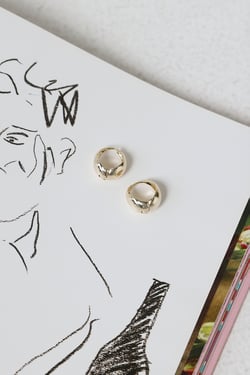 18k Gold Plated Frolic Earrings Gold
