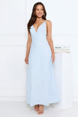 Soft Moonbeam Maxi Dress Blue