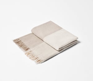 Checked Throw - Natural