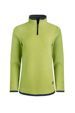 Weird Fish Beye 1/4 Zip Grid Fleece Tarragon Size 12