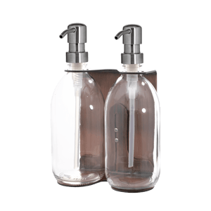 Copper Double Wall Mounted Soap Dispenser