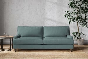 nkuku Marri Sofa | Make To Order | Grand | Recycled Cotton Airforce