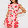 Rose Reflections Romper Pink