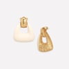 Ostuni White Earrings/Ear Clip - Stud
