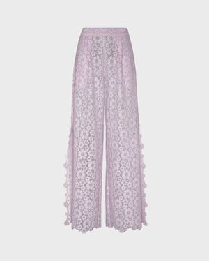 Vilebrequin - Women Pants Flowers Lace - Pant - Prune - Pink - Size M