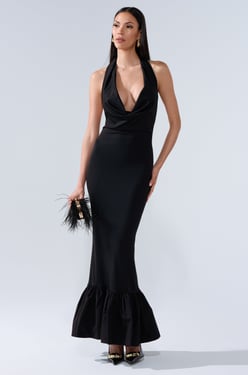 AKIRA Ellie Maxi Dress | Black | Size 2X