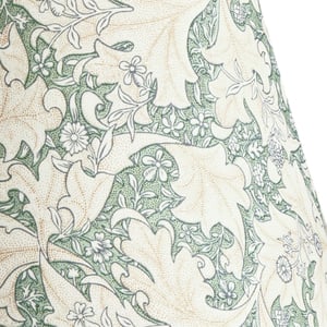 40cm straight empire shade in thyme Wallflower printed cotton by Morris & Co.