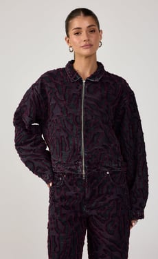 Kace Jacket (Textured Denim) - XS/S