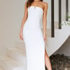 Hot Blooded Maxi Dress White