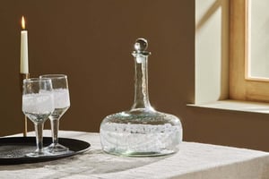 nkuku Anara Etched Decanter | Glassware | One Size | Clear