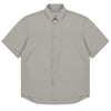 Kappy Cotton Snap Half Shirt Light Gray
