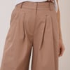 Beige High Waisted Trousers