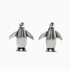 Jeulia "Small Penguin" Sterling Silver Earrings