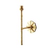 Twizzler wall fitting in antique brass
