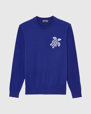 Vilebrequin - Men Cotton Sweater Turtle - Pullover - Rayol - Blue - Size XXL