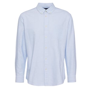 Barbour Striped Dunand Fit Oxford Shirt Sky Blue