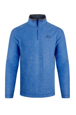 Weird Fish Newark 1/4 Zip Grid Fleece Blue Size 5XL