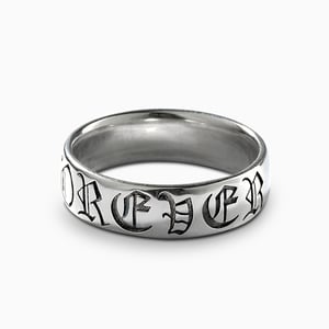 Jeulia "Forever" Sterling Silver Band