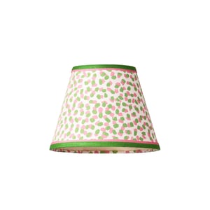 18cm pendant shade in pink and green Polka Dot paper by GP & J Baker