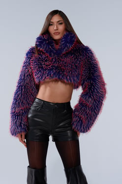 AKIRA Nellie Faux Fur Bolero | Size 1X