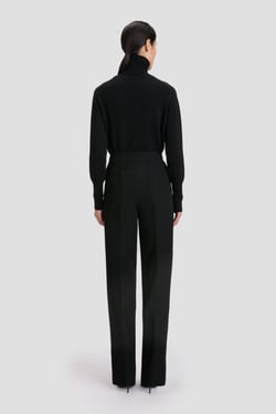 Victoria Beckham Eugenie Trouser In Black - 14 - Womens