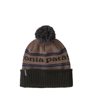 Patagonia Powder Town Beanie Park Stripe Marlow Brown