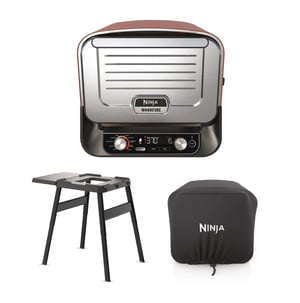 Ninja Woodfire Outdoor Oven  Artisan Pizza Maker and BBQ Smoker with Stand & Cover